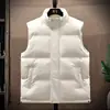 Nuevos chalecos de algodón para otoño e invierno, estilo unisex, cálidos y a prueba de viento, corte holgado, versátiles para usar en capas, sin mangas, modernos y engrosados