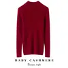 Suéter de Cashmere Meia-Gola Pronto para Vestir para Mulheres 100% Cashmere Puro Aparência Emagrecimento Suéter Tricotado para Usar por Baixo
