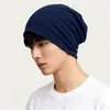 Bufanda de moda para celebridades de internet sombrero holgado estilo fino para otoño e invierno sombrero a prueba de viento posparto para mujer sombrero de punto holgado versátil para mujer