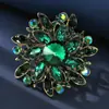 Broche Corsage de Vidro de Cristal Colorido Lindo Fashion Exagerado Estiloso Europeu e Americano Acessórios de Roupa Grandes Femininos