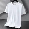 Camiseta de Manga Corta Nueva de Fabricante de Origen para Hombre Deportiva de Secado Rápido Casual de Seda de Hielo Camiseta de Media Manga para Hombre Top con Degradado para Hombre