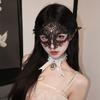 Máscara de Mascarada Fiesta de Mascarada Fiesta de Gala Reunión Anual Máscara Disfraz Medio Rostro Femenino Tocado de Plumas Antifaz