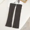 Calcetines de Cachemir al por Mayor del Fabricante, Calcetines de Punto Cálidos de Color Sólido de Longitud Media, Moda Simple Versátil