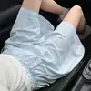 Shorts de Maternidad Jingqi Verano Estilo Delgado Ropa Exterior Pantalones Yamamoto para Mujeres, Pantalones de Seda de Hielo para Vientre sin Apretar, Pantalones de Cinco Puntos Ropa de Maternidad
