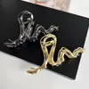 Pinza de Tiburón Grande de Aleación de Zinc Estilo Japonés y Coreano para el Cabello para Mujer, Estilo Fresco y Dulce, Accesorio de Moda de Verano para la Parte Posterior de la Cabeza