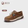 Zapatos Casuales para Mujer de Cuero Genuino, Nuevo Modelo Otoño/Invierno, Suela Suave Versátil, Cómodos Slip-On para Exteriores Antideslizantes con Suela Gruesa
