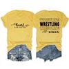 Camiseta Base de Manga Corta con Cuello Redondo para Mujer, Estilo Casual Europeo y Americano, Versátil, para Lucha Libre, Mamá, Amazon Transfronterizo