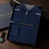 Nuevo suéter de cachemira 100% para hombre de otoño e invierno, cuello semialto, con cremallera, base de punto de cachemira pura, moderno