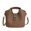 Bolsa de Mão Estilo Coreano Retro Transfronteiriça Feminina 2026 Nova Casual Mãe-Filho Ombro Único Bolsa Transversal para Trabalho de Nicho
