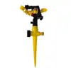 Aspersor de Enchufe de Plástico Ajustable Aspersor Giratorio de 360 Grados Aspersor de Césped de Balancín para Cultivar Verduras y Flores