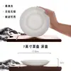 Prato doméstico prato de osso prato de porcelana branca prato de cerâmica prato de combinação terno branco puro prato fundo louça de porcelana branca