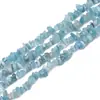 Cadena de grava de cristal de ágata rosa natural, púrpura, amarilla, blanca con agujero, piedra desmagnetizadora, accesorios para pasador de pelo, pulsera, joyería para orejas DIY