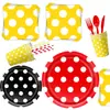 Artículos para Fiestas Temáticas de Mickey Mouse Más Vendidos Transfronterizos Decoraciones de Cumpleaños Accesorios de Decoración para Fiestas Platos de Papel Vasos de Papel Manteles