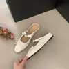 Sandalias Mary Jane con Lazo Brisa de Noche Francesa jiaxitianshi Elegantes Combinan con Todo Aumentan la Altura Baotou Medias Zapatillas