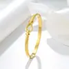 Pulsera de Acero de Titanio con Patrón de Nudo de Línea Europea y Americana, Diseño de Nicho de Temperamento Personalizado, Versátil y que No se Desvanece, Venta al por Mayor de Fábrica