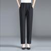 Pantalones para Mujeres de Mediana Edad y Mayores Otoño e Invierno Talla Extra Grande Pantalones de Madre Sueltos Cintura Alta Calzoncillos Largos Pantalones de Abuela Pantalones Grandes