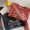 Fofo e macio~Moletom casual infantil estilo coreano com desenho animado para meninos e meninas, estiloso e versátil, blusa de manga comprida para primavera e outono