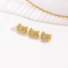 Cuentas Espaciadoras Chapadas en Cobre con Color Oro de 18K Conservación del Color Cuentas Sueltas Hechas a Mano DIY Pulsera Collar Cuentas Espaciadoras de Perlas de Cristal Accesorios de Joyería