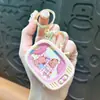 Llavero de dibujos animados creativos kappi bala de cara giratoria lindo colgante para mochila escolar llavero para llaves de coche pequeño regalo al por mayor