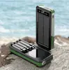 Atacado de Fábrica Vem com Cabo Carregador Solar Portátil à Prova d'Água para Exterior Multifuncional Power Bank 20000mAh