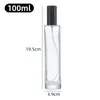 Botella Recargable de Perfume Transparente Cilíndrica, Simple y Elegante, Botella de Spray de Fragancia Portátil, Botella Cosmética de Gran Capacidad