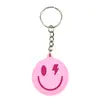 Llavero Colgante Creativo de Cara Sonriente de Goma Suave, Combinable Libremente con Llaveros, Accesorios y Dijes para Bolsos, Venta al por Mayor Transfronteriza
