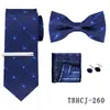 Conjunto Formal de Gravata e Lenço de Pescoço Masculino 5 Peças Estilo Europeu Britânico Gravata de Alta Qualidade Venda Quente Transfronteiriça Estoque Pronto de Fábrica