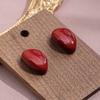 Novos Brincos de Argola Ankara Vermelho Gota de Óleo Design Tridimensional Único Personalidade Festiva Brincos de Nicho Brincos Elegantes da Moda