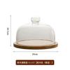 Venta Caliente Transfronteriza Cubierta de Vidrio de Alto Valor Exhibidor de Frutas Panes Postres para el Té de la Tarde Plato Transparente a Prueba de Polvo para Frutas Estante para Pasteles