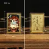 Paquete de Tarjetas de Pintura de Color Metal de Gran Deidad Negra Tibetana Múltiples Estilos con Sello de Plástico Tarjeta Conmemorativa para Colección Tarjeta de Mano para Traer Prosperidad Auspiciosa