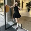Sapatilhas de Couro Genuíno de Pele de Ovelha com Bolinhas Pretas e Brancas para Mulheres, Sapatos de Bico Dividido, Versáteis de Boca Rasa Salto de Porco Sapatos Únicos