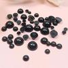 Boneca Tricotada Fazendo Olhos de Animais Semicírculo Preto Base Chata Miçangas Nariz DIY Pacote de Material Feito à Mão Acessórios de Crochê