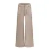 Jeans Khaki Lavado de Cintura Baixa de Alta Qualidade Dongdaemun Coreano para Mulheres, Estilo Casual Largo Solto de Primavera