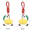 Enviar Inmediatamente Llavero Año del Caballo Estilo Chino Elegante Buen Significado Caballo de Cuero Colgante para Llaves Correa Regalo Creativo de Año Nuevo