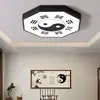 Lámpara de techo de chismes congénita cinco elementos sala de artes marciales medicina tradicional china led lámpara de sala de estar estudio feng shui tienda ceremonia del té lámpara Zen china