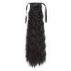 Peluca europea y americana AliExpress para mujer, fibra química, cola de caballo, africana, trenzada, permanente de maíz, cabello largo y rizado, cola de caballo atada, peluca de cola de caballo