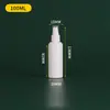 Frasco Borrifador Branco de 30/50/60ml de PE, Frasco Borrifador Portátil de Névoa Fina Hidratante, Frasco Recarregável para Desinfetante de Álcool