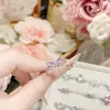 Anillo, Collar, Pendientes, Pulsera de Plata S925 Serie Rosa Diamante Suave Estilo Coreano Camelia, Joyería de Gama Alta de Nicho