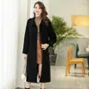 Nuevo Abrigo de Lana para Mujer Otoño/Invierno 2026, Abrigo de Lana Casual de Longitud Media de Botonadura Única Largo por Encima de la Rodilla
