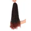 Peluca de trenza de fibra química africana europea y americana trenza sucia de resorte 18 pulgadas Trenza Passion Twist cabello de ganchillo agua
