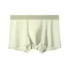Ropa interior de seda helada para hombre de verano, estilo fino, fuelle antibacteriano 10A, calzoncillos tipo bóxer sin costuras transpirables, pantalones cortos de malla largos