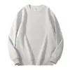 Moletom austríaco de fleece com gola redonda, 400g, para homens, suéter de gola redonda para casais, outono e inverno, moletom de fleece preto solto de manga longa