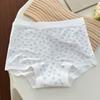 Algodón Lyocell Estilo Japonés Pequeño Floral Ropa Interior para Mujer Calzoncillos Tipo Boxer Pequeños Sin Costuras 10A Entrepierna de Seda Antibacteriana Calzoncillos Tipo Boxer para Mujer