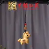 Llavero Colgante de Caballo del Zodiaco de Madera Artesanal Diseño Creativo DIY Colgante para Teléfono de Caballo