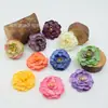 Pintura al Óleo de Flores Artificiales Flor de Loto Retro Accesorios para Pasador de Pelo Tocado Accesorios para Fotografía Material para Caja de Flores Paquete con Flores
