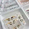 Cuentas cilíndricas de dos agujeros, translúcidas, con estampado de dibujos animados y polvo dorado, para cadenas y accesorios hechos a mano para bolsas de teléfono DIY