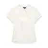 Venta Caliente Transfronteriza de Aliexpress Moda Femenina Nueva Primavera Elegante Ajuste Delgado Dobladillo Dividido Top de Lunares 3067053