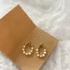 Brincos de Pérola de Água Doce Barrocos com Design Simples, Brincos de Luxo Leve, Brincos Tendência para Influenciadores de Personalidade