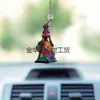 Colgante Plano de Acrílico para Coche de Bruja Hermoso Más Vendido Transfronterizo Colgante para Árbol de Navidad de Halloween Decoración del Hogar