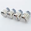 Interruptor de Botón Metálico Autoblocante de Cabeza Plana de 19 mm 3 Pines Impermeable Soldable/Montaje Zócalo para Cable 3 Pines
